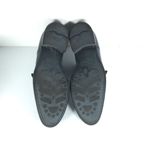 Magnanni Men's Jebor Gray US10,5M Pebbled Leather Double Monk Strap Dress Shoes - Picture 12 of 14